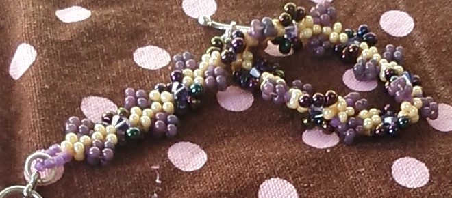 purple daisy bracelet